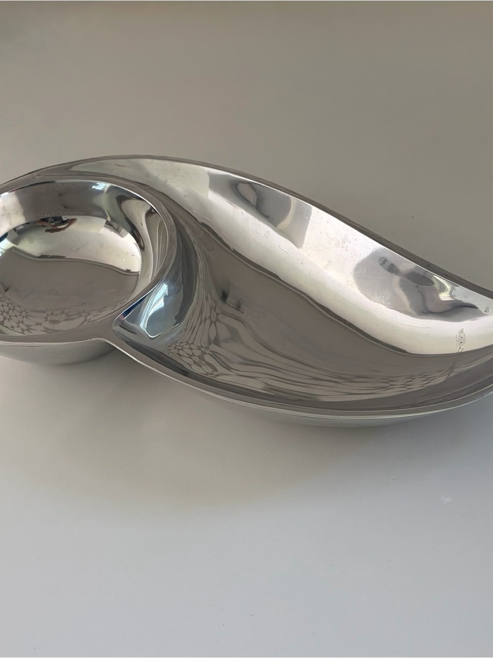 Nambe 2021 Wing Chip And Dip Serving Dish MT 1505 Mike Altamari Pre-Owned